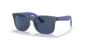 Rayban Junior Justin RJ9069S 706080 แว่นกันแดดเด็กผู้ชายน้ำเงิน
