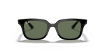 แว่นกันแดดเด็ก Rayban RJ9071S-100/71 Black Dark Green Rayban RJ9071S 100 71 แว่นกันแดดเด็กด้านหน้า