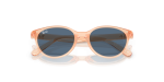 แว่นกันแดด Rayban RJ9080SF-717080 Transparent Orange Dark Blue Rayban RJ9080SF 717080 close-up ด้านหน้า