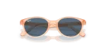 แว่นกันแดด Rayban RJ9080SF-717080 Transparent Orange Dark Blue Rayban RJ9080SF 717080 close-up ด้านหน้า