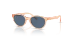 แว่นกันแดด Rayban RJ9080SF-717080 Transparent Orange Dark Blue Rayban RJ9080SF 717080 แว่นกันแดดเด็กสีส้มโปร่งใส