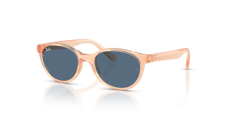 แว่นกันแดด Rayban RJ9080SF-717080 Transparent Orange Dark Blue Rayban RJ9080SF 717080 แว่นกันแดดเด็กสีส้มโปร่งใส