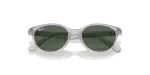 แว่นกันแดด Rayban RJ9080SF-717171 Transparent Grey Dark Green Rayban RJ9080SF 717171 close-up ด้านหน้า