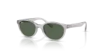 แว่นกันแดด Rayban RJ9080SF-717171 Transparent Grey Dark Green Rayban RJ9080SF 717171 แว่นกันแดดเด็กสีเทาโปร่งใส