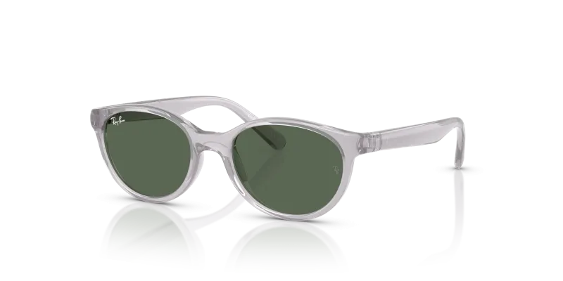 แว่นกันแดด Rayban RJ9080SF-717171 Transparent Grey Dark Green Rayban RJ9080SF 717171 แว่นกันแดดเด็กสีเทาโปร่งใส