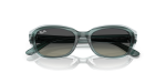 แว่นกันแดด Rayban RJ9081S-717511 Striped Green On Transparent Green Rayban RJ9081S-717511 ลายเส้นเขียว close-up ด้านหน้า