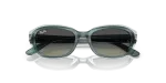 แว่นกันแดด Rayban RJ9081S-717511 Striped Green On Transparent Green Rayban RJ9081S-717511 ลายเส้นเขียว close-up ด้านหน้า