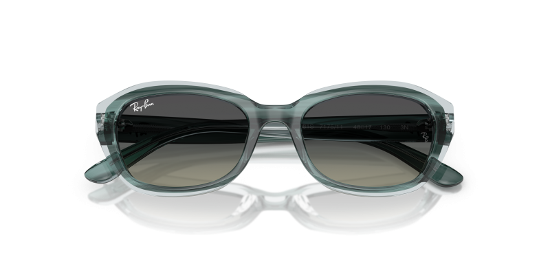 Rayban RJ9081S-717511 ลายเส้นเขียว close-up ด้านหน้า