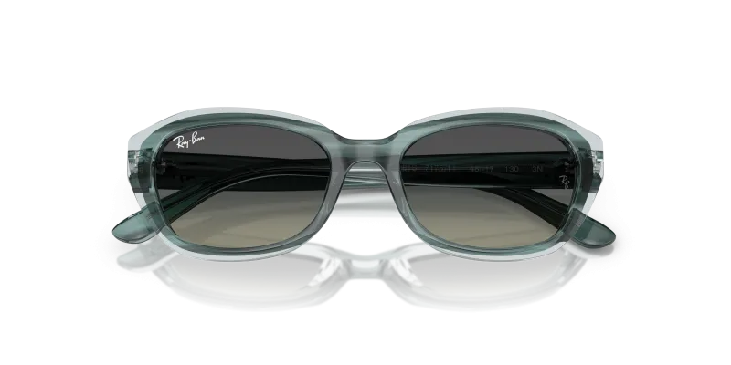 Rayban RJ9081S-717511 ลายเส้นเขียว close-up ด้านหน้า