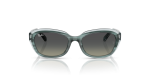 แว่นกันแดด Rayban RJ9081S-717511 Striped Green On Transparent Green Rayban RJ9081S-717511 ลายเส้นเขียว ด้านหน้า