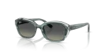 แว่นกันแดด Rayban RJ9081S-717511 Striped Green On Transparent Green Rayban RJ9081S-717511 ลายเส้นเขียว แว่นกันแดดเด็กทรงเรขาคณิต