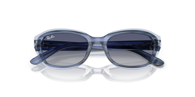 Rayban RJ9081S-71764L ฟ้าลายเส้น close-up ด้านหน้า