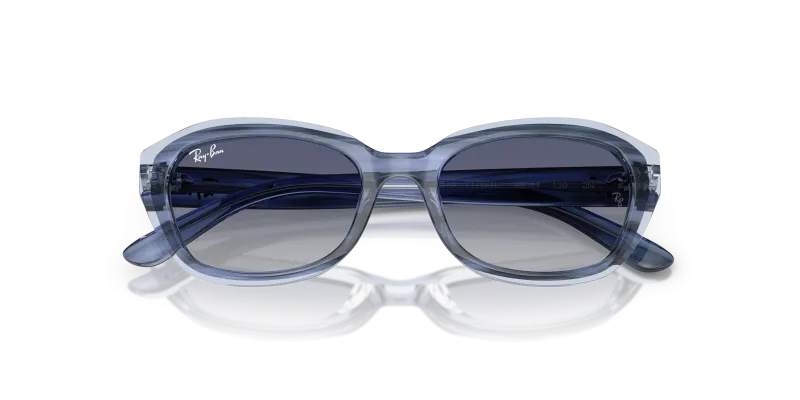 Rayban RJ9081S-71764L ฟ้าลายเส้น close-up ด้านหน้า