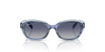 แว่นกันแดด Rayban RJ9081S-71764L Striped Blue On Transparent Blue Rayban RJ9081S-71764L ฟ้าลายเส้น ด้านหน้า