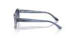 แว่นกันแดด Rayban RJ9081S-71764L Striped Blue On Transparent Blue แว่นกันแดด Rayban RJ9081S-71764L ฟ้าลายเส้น มุมข้าง