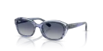 แว่นกันแดด Rayban RJ9081S-71764L Striped Blue On Transparent Blue Rayban RJ9081S-71764L ฟ้าลายเส้น แว่นกันแดดเด็กทรงเรขาคณิต