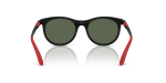 แว่นกันแดดเด็ก Rayban RJ9082S-718371 Matte Black Dark Green Rayban RJ9082S 718371 ขาแว่นด้านใน