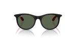 แว่นกันแดดเด็ก Rayban RJ9082S-718371 Matte Black Dark Green Rayban RJ9082S 718371 แว่นกันแดดเด็กด้านหน้า