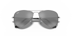 แว่นกันแดดเด็ก Rayban Junior Aviator RJ9506S-212/6G Silver Rayban Junior Aviator RJ9506S 212 6G close-up ด้านหน้า