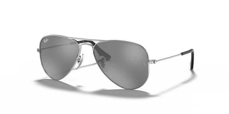 แว่นกันแดดเด็ก Rayban Junior Aviator RJ9506S-212/6G Silver Rayban Junior Aviator RJ9506S 212 6G แว่นกันแดดเด็กเงิน