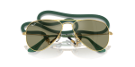 Rayban Junior Aviator RJ9506S-223/6R อะริสต้าทอง close-up ด้านหน้า