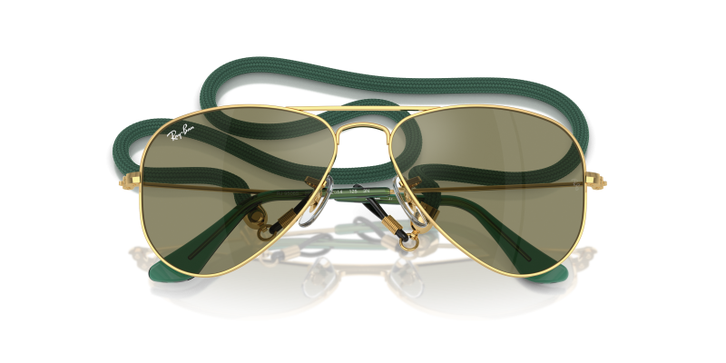 Rayban Junior Aviator RJ9506S-223/6R อะริสต้าทอง close-up ด้านหน้า