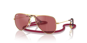 Rayban Junior Aviator RJ9506S 223/B5 กรอบอาริสต้า เลนส์มิเรอร์แดง