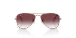 แว่นกันแดดเด็ก Rayban Junior Aviator RJ9506S-291/8H Rose Gold Clear Purple Rayban Junior Aviator RJ9506S 291/8H แว่นกันแดดเด็กด้านหน้า