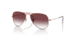 แว่นกันแดดเด็ก Rayban Junior Aviator RJ9506S-291/8H Rose Gold Clear Purple Rayban Junior Aviator RJ9506S 291/8H กรอบโรสโกลด์ เลนส์ม่วงไล่ระดับ