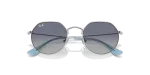 แว่นกันแดด Rayban Junior Jack RJ9565S-212/4L Silver Grey Gradient Rayban RJ9565S 212-4L close-up ด้านหน้า