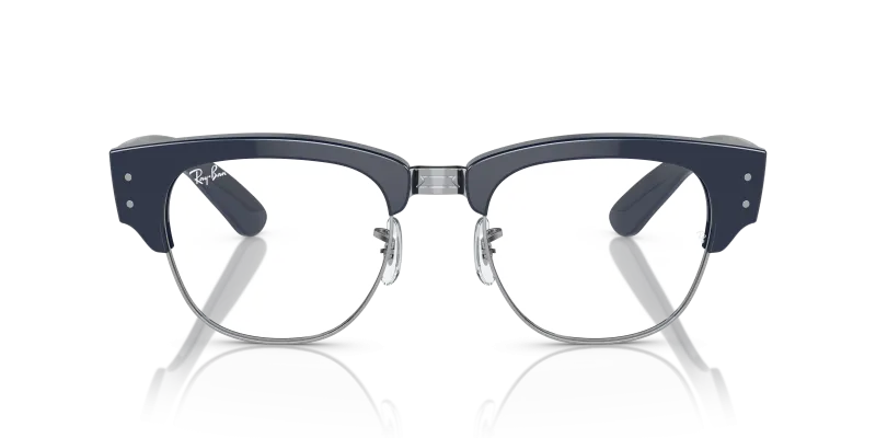Rayban Mega Clubmaster RX0316V-8231 น้ำเงินตัดเงิน ด้านหน้า