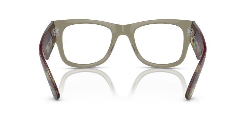 Rayban Mega Wayfarer RX0840V-8297 เขียวโปร่งใส ขาแว่นด้านใน