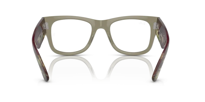 Rayban Mega Wayfarer RX0840V-8297 เขียวโปร่งใส ขาแว่นด้านใน
