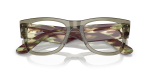 Rayban Mega Wayfarer RX0840V-8297 เขียวโปร่งใส close-up ด้านหน้า