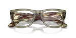 Rayban Mega Wayfarer RX0840V-8297 เขียวโปร่งใส close-up ด้านหน้า