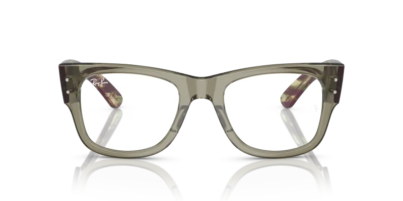 Rayban Mega Wayfarer RX0840V-8297 เขียวโปร่งใส ด้านหน้า