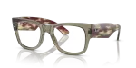 Rayban Mega Wayfarer RX0840V-8297 เขียวโปร่งใส แว่นสายตาทรงสี่เหลี่ยม