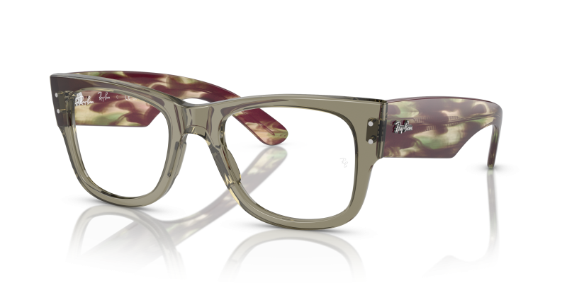 Rayban Mega Wayfarer RX0840V-8297 เขียวโปร่งใส แว่นสายตาทรงสี่เหลี่ยม