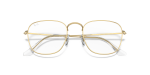กรอบแว่นสายตา Rayban Frank RX3857V-3086 Legend Gold Rayban Frank RX3857V 3086 close-up ด้านหน้า