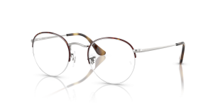 Rayban Round Gaze RX3947V 3178 ฮาวานาบนสีเงิน ครึ่งขอบ