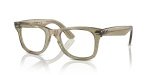 กรอบแว่นสายตา Rayban Wayfarer Ease RX4340V-8381 Photo Striped Grey Rayban Wayfarer Ease RX4340V 8381 ลายเส้นเทา เลนส์ใส