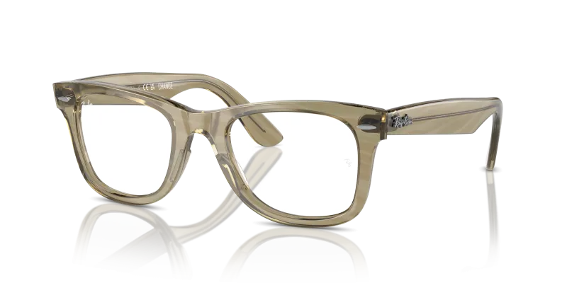 กรอบแว่นสายตา Rayban Wayfarer Ease RX4340V-8381 Photo Striped Grey Rayban Wayfarer Ease RX4340V 8381 ลายเส้นเทา เลนส์ใส
