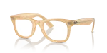 Rayban Wayfarer Ease RX4340V 8383 ลายเส้นน้ำตาล เลนส์ใส