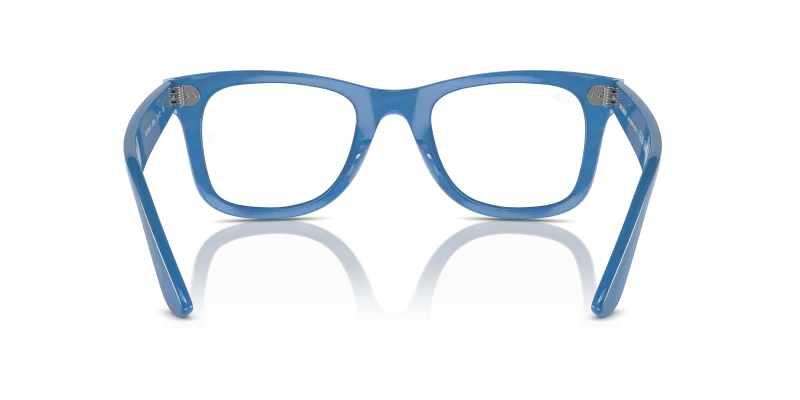 Rayban Wayfarer Ease RX4340V-8384 ลายเส้นภาพถ่ายสีฟ้า ขาแว่นด้านใน