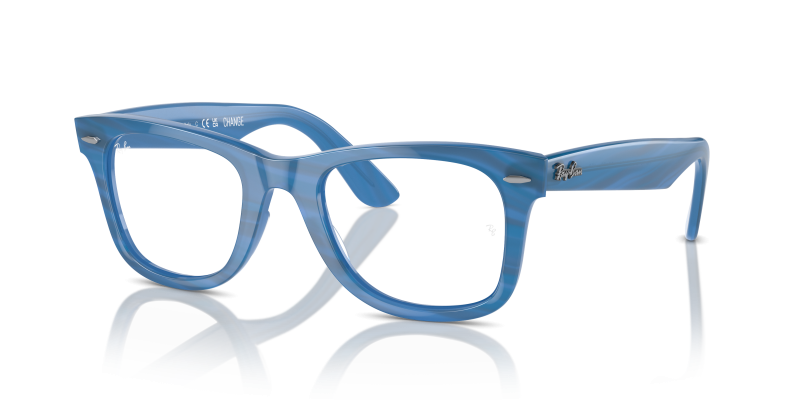 กรอบแว่นสายตา Rayban Wayfarer Ease RX4340V-8384 Photo Striped Blue Rayban Wayfarer Ease RX4340V-8384 ลายเส้นภาพถ่ายสีฟ้า แว่นสายตาทรงสี่เหลี่ยมจัตุรัส