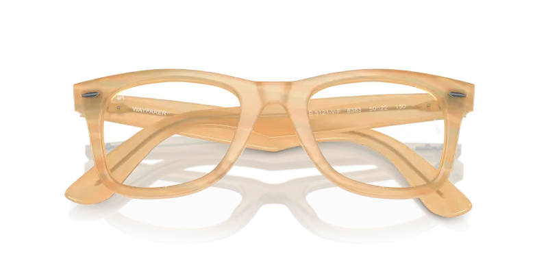 Rayban WAYFARER RX5121F-8383 น้ำตาลลายเส้น close-up ด้านหน้า