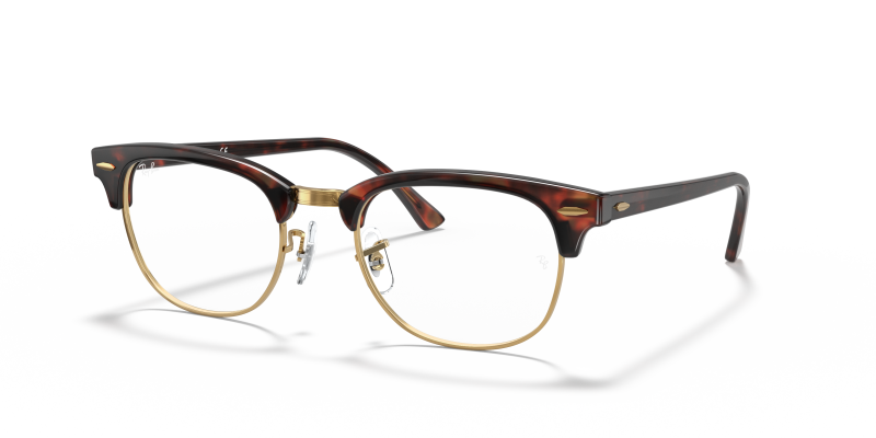 กรอบแว่นสายตา Rayban Clubmaster RX5154-8058 Mock Tortoise Rayban Clubmaster RX5154 8058 กรอบแว่นสายตาม็อกลายเต่า