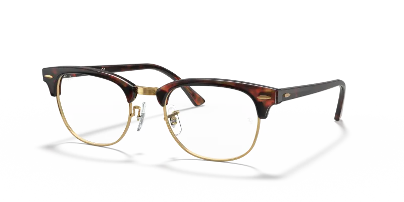 กรอบแว่นสายตา Rayban Clubmaster RX5154-8058 Mock Tortoise Rayban Clubmaster RX5154 8058 กรอบแว่นสายตาม็อกลายเต่า
