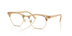 Rayban Clubmaster RX5154 8294 กรอบลายคลื่นน้ำตาล เลนส์ใส