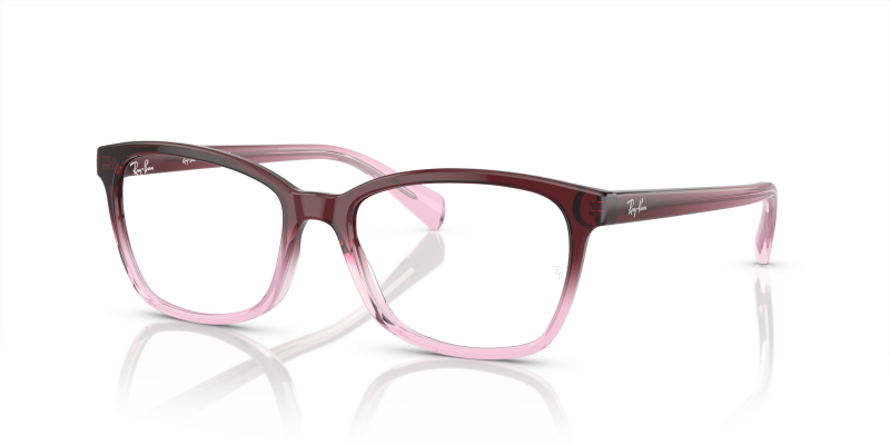 กรอบแว่นสายตา Rayban RX5362-8311 Red Gradient Pink Rayban RX5362 8311 กรอบแว่นสายตาทรงผีเสื้อแดงชมพู
